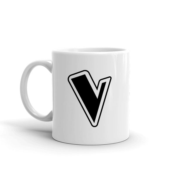 The Voice V Logo White Mug For Discount - Image 2