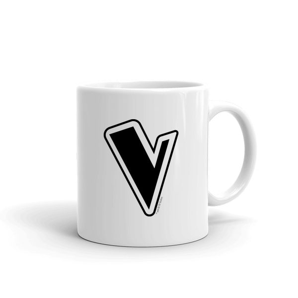 The Voice V Logo White Mug For Discount
