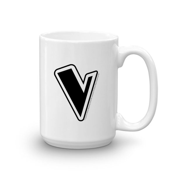 The Voice V Logo White Mug For Discount - Image 3