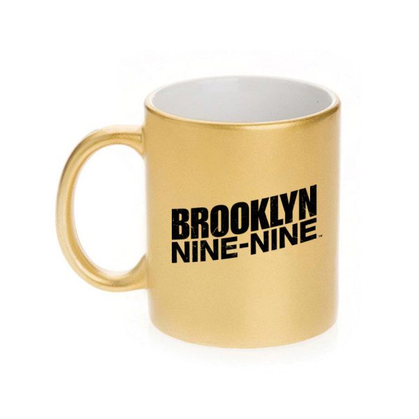 Brooklyn Nine-Nine Logo 11 oz Gold Metallic Mug For Discount