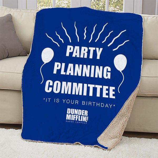 The Office Party Planning Committee Sherpa Blanket For Discount