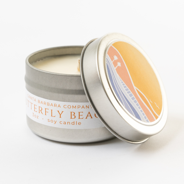 Butterfly Beach Travel Candle Hot on Sale