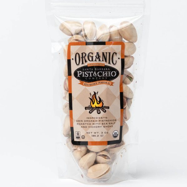 Hickory Smoke Santa Barbara Organic Pistachios - 3 oz Online Sale