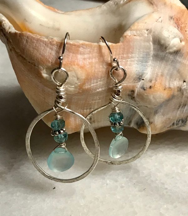 Beach Girl Chalcedony Earrings Sale - Image 3