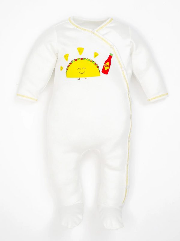 Organic Cotton Taco Print Footie Online Sale