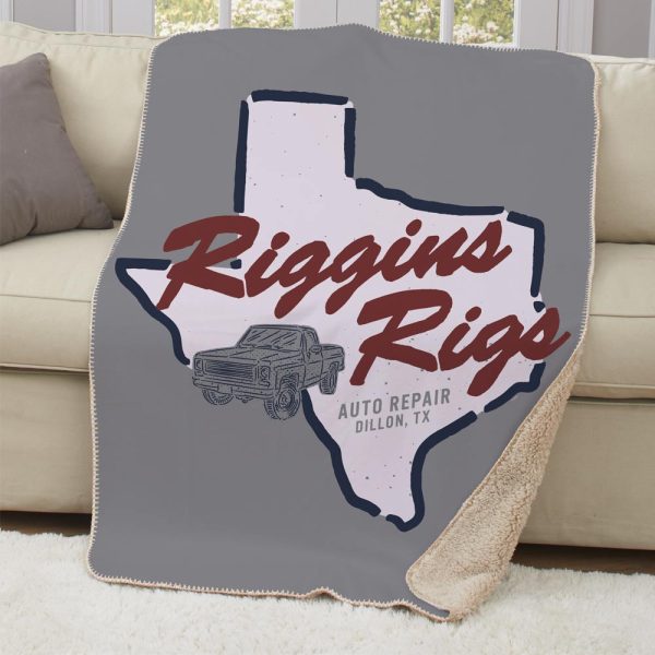 Friday Night Lights Riggins Rigs Sherpa Throw Blanket Sale