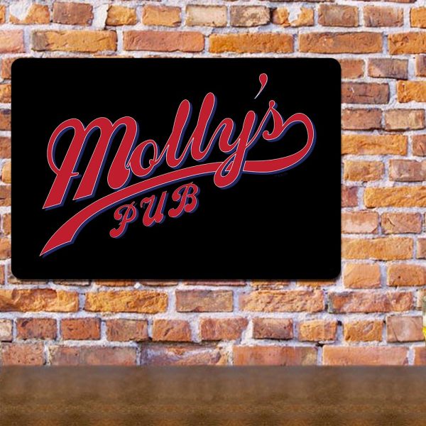 Chicago Fire Molly s Pub Metal Sign - 18 x 12 Fashion
