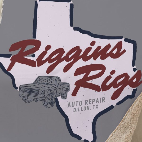 Friday Night Lights Riggins Rigs Sherpa Throw Blanket Sale - Image 2