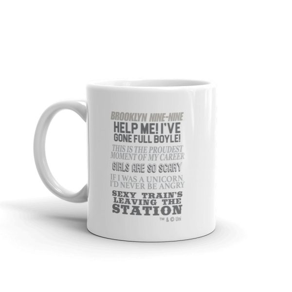 Brooklyn Nine-Nine Charles Boyle Quote Mash-up White Mug Supply - Image 5