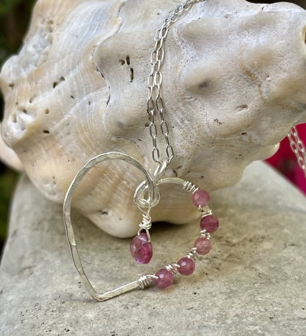 Pretty in Pink Heart Necklace Online Sale - Image 3