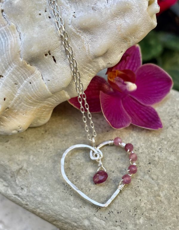 Pretty in Pink Heart Necklace Online Sale - Image 2