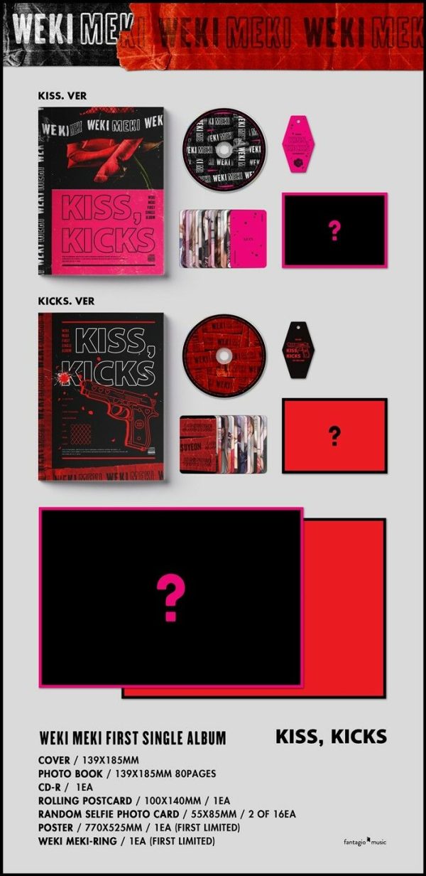 Weki Meki - [Kiss,Kicks] 1st Single Album KICKS Version Discount - Image 4