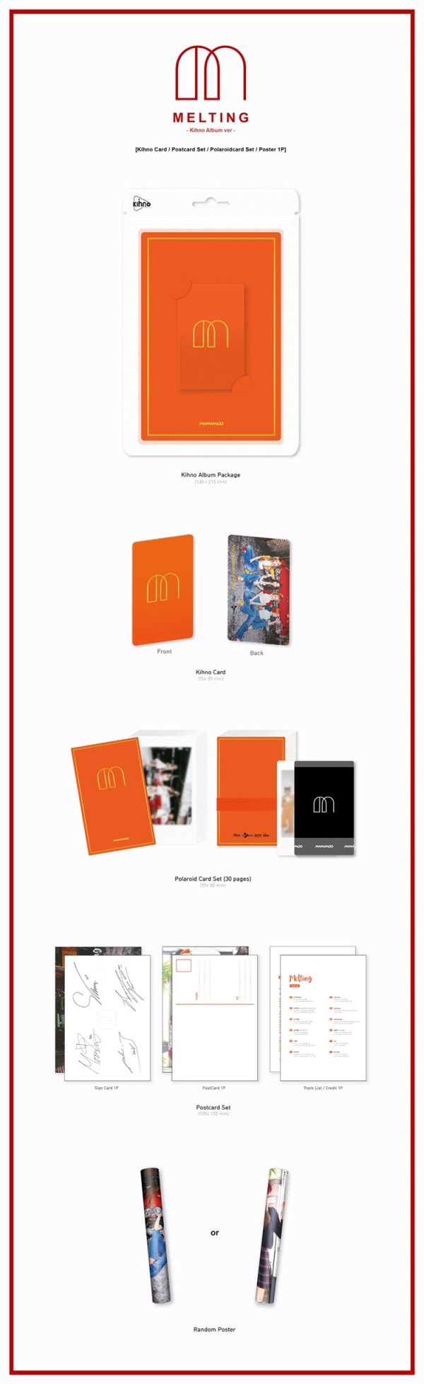 MAMAMOO - [MELTING] 1st Album KIHNO Card Supply - Image 2
