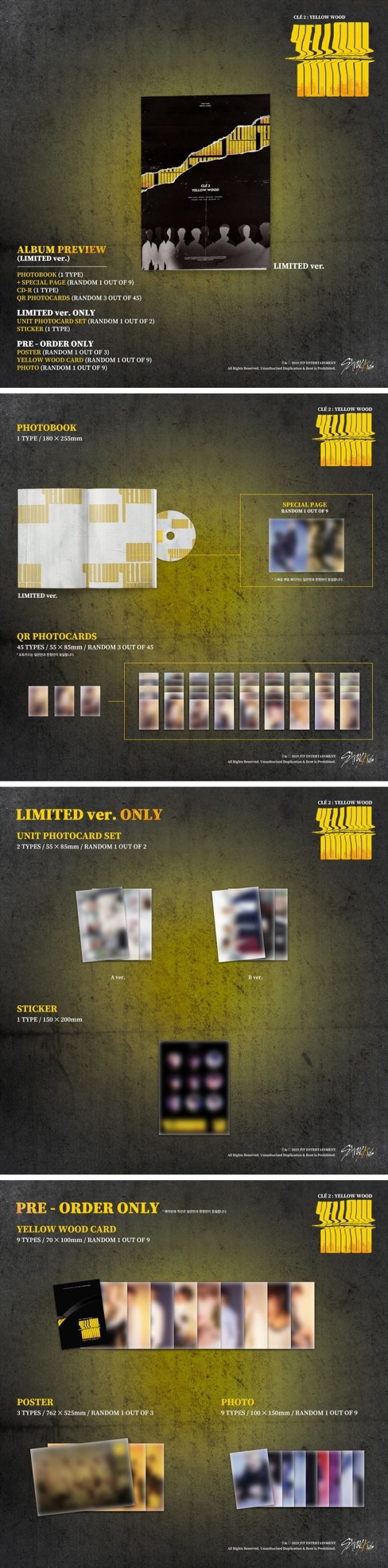Stray Kids - [Cle 2:Yellow Wood] Special Album Limited Edition Hot on Sale - Image 2