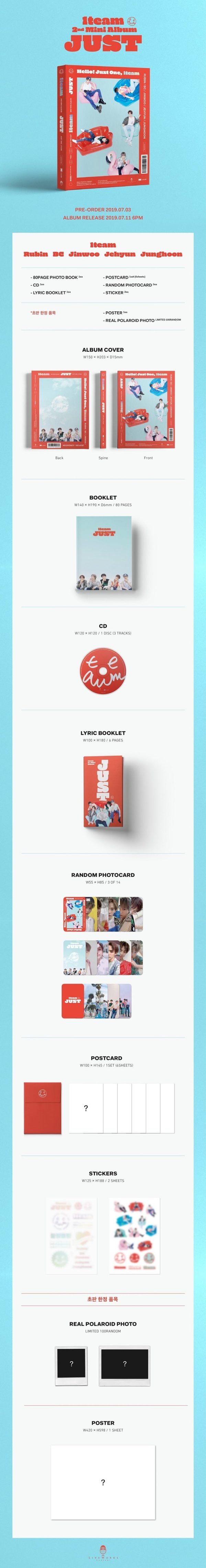 1Team - [Just] 2nd Mini Album Discount - Image 2